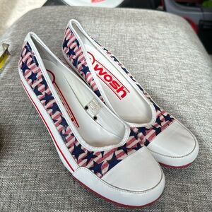 Wosh Women's Shoes Made in Italy heels USA stars